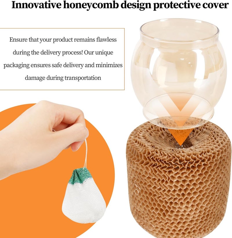 LVACODV 10-Pack Lantern Mantles & Glass Globe Replacement, Compatible with Coleman Lantern Parts & Ozark Trail Lanterns, Fits R690B051 & Other Fuel Lantern Models 200A/B,242/A/B/C - Image 3